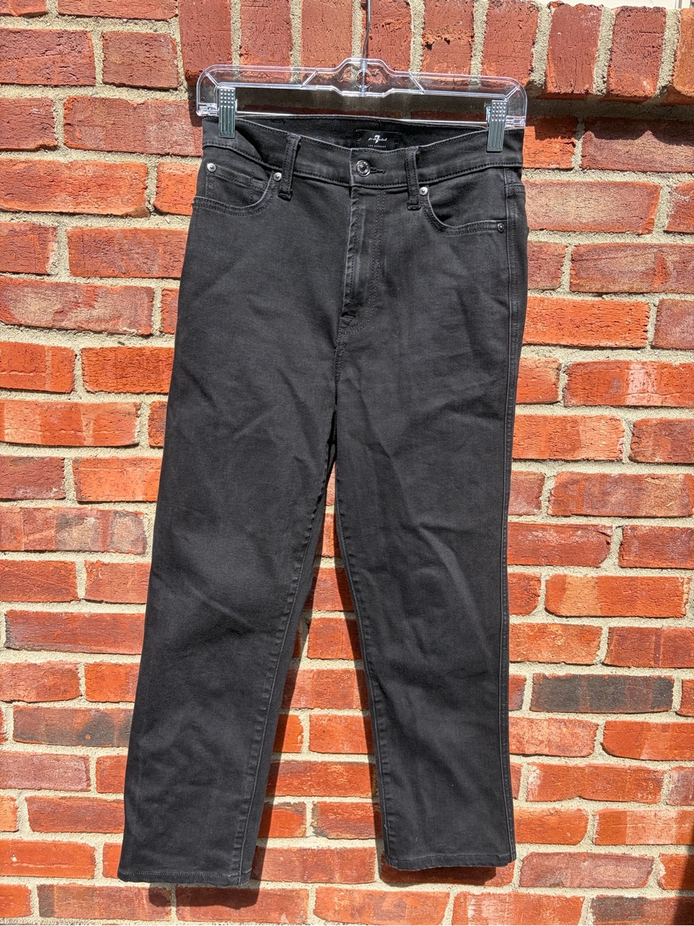 Women's 7 For All Mankind High Waist Straight Leg Jeans Size 27